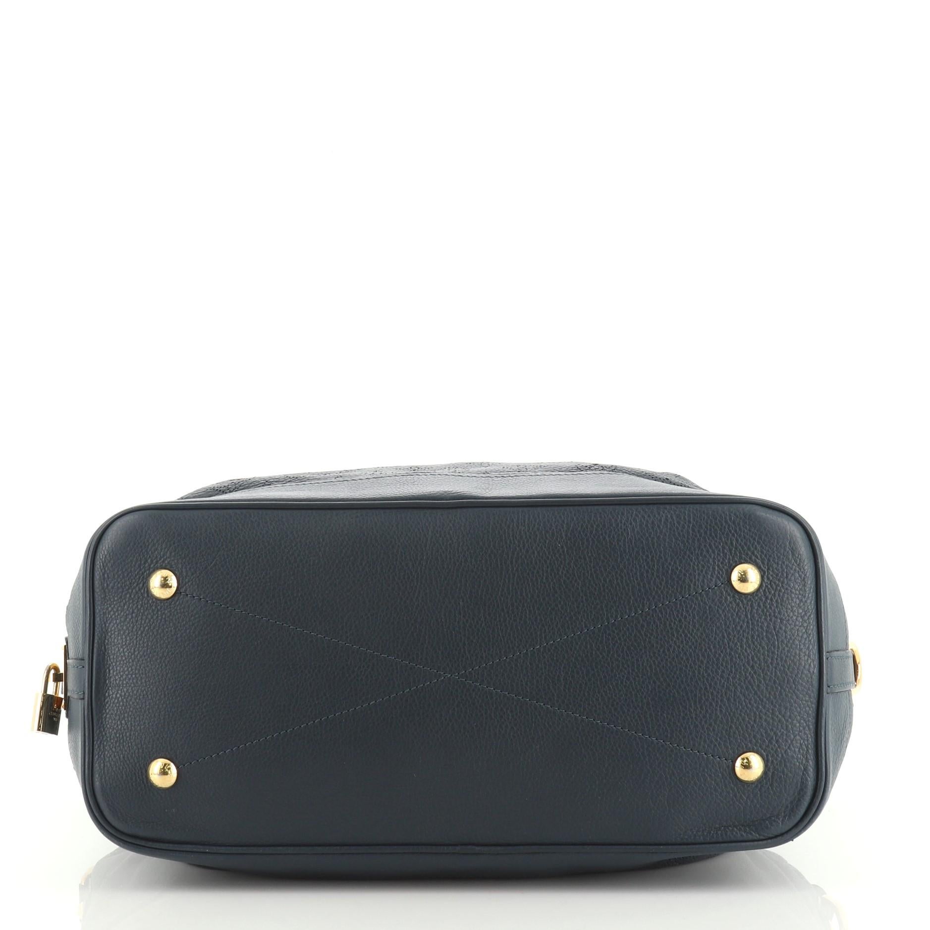 Louis Vuitton Stellar Handbag Mahina Leather GM In Good Condition In NY, NY