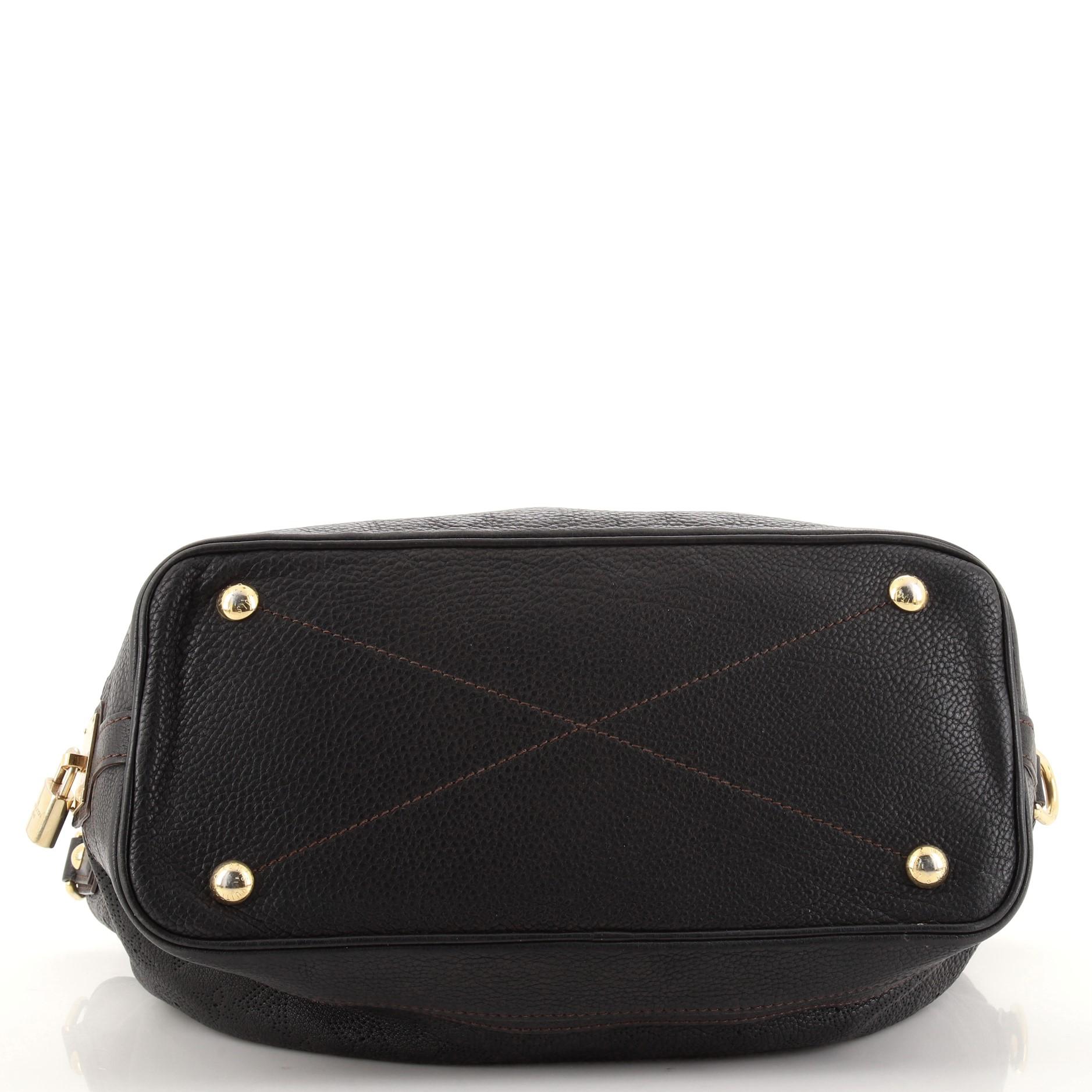 Louis Vuitton Stellar Handbag Mahina Leather GM In Good Condition In NY, NY