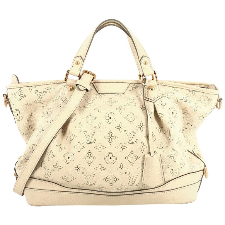 Louis Vuitton Chalk Flat Tote Bag Limited Edition Logo Story Monogram  Canvas at 1stDibs