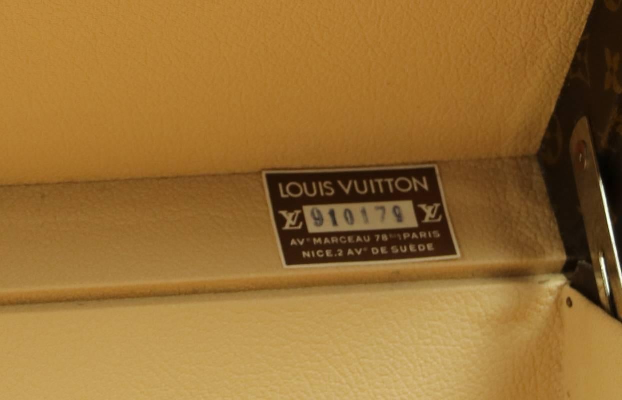 Louis Vuitton Stencil Canvas Suitcase, 1960s 4