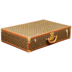 Vintage Louis Vuitton Stencil Canvas Suitcase, 1960s