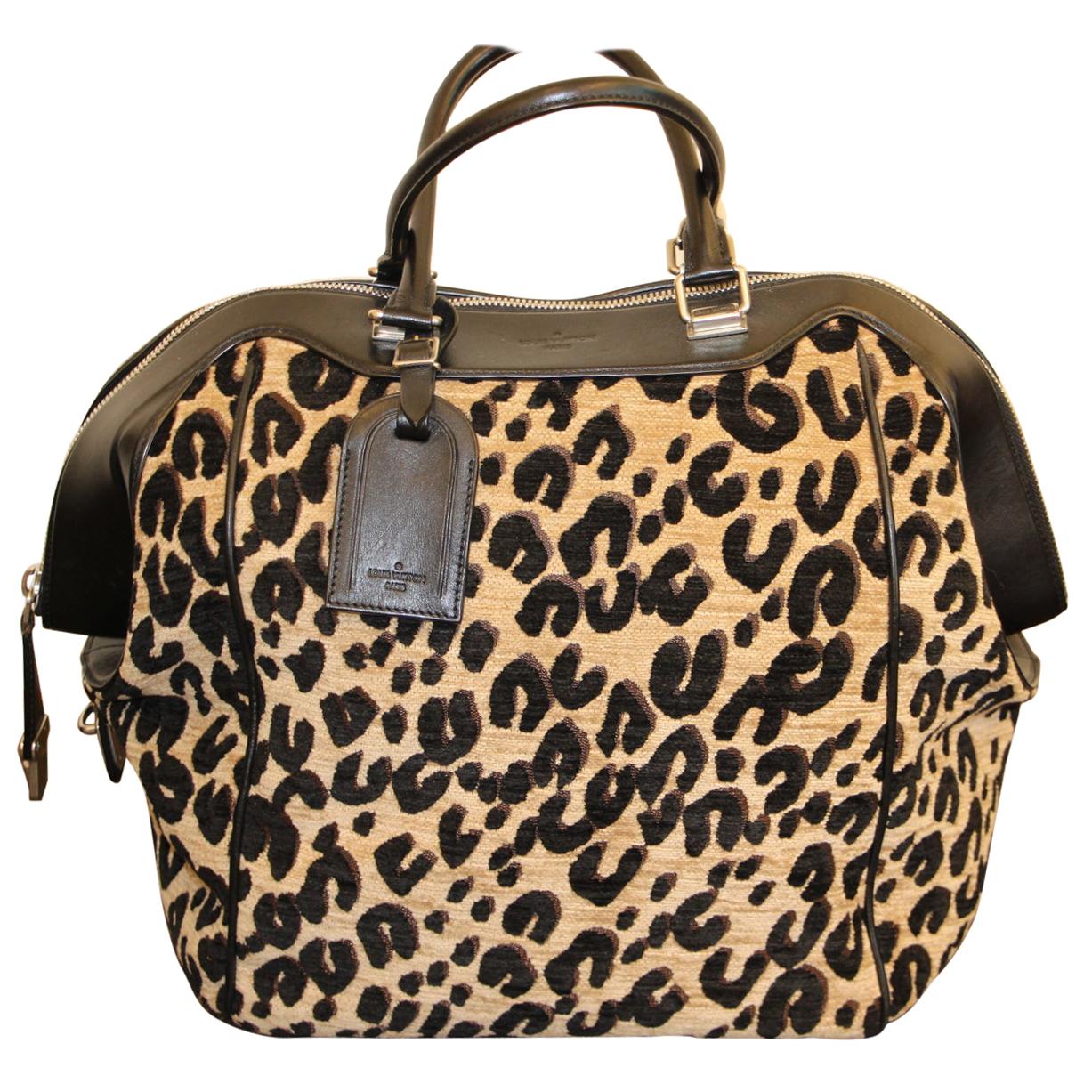 Louis Vuitton-Stephen Sprouse Bag Limited Edition "North South" In Leopar Canvas
