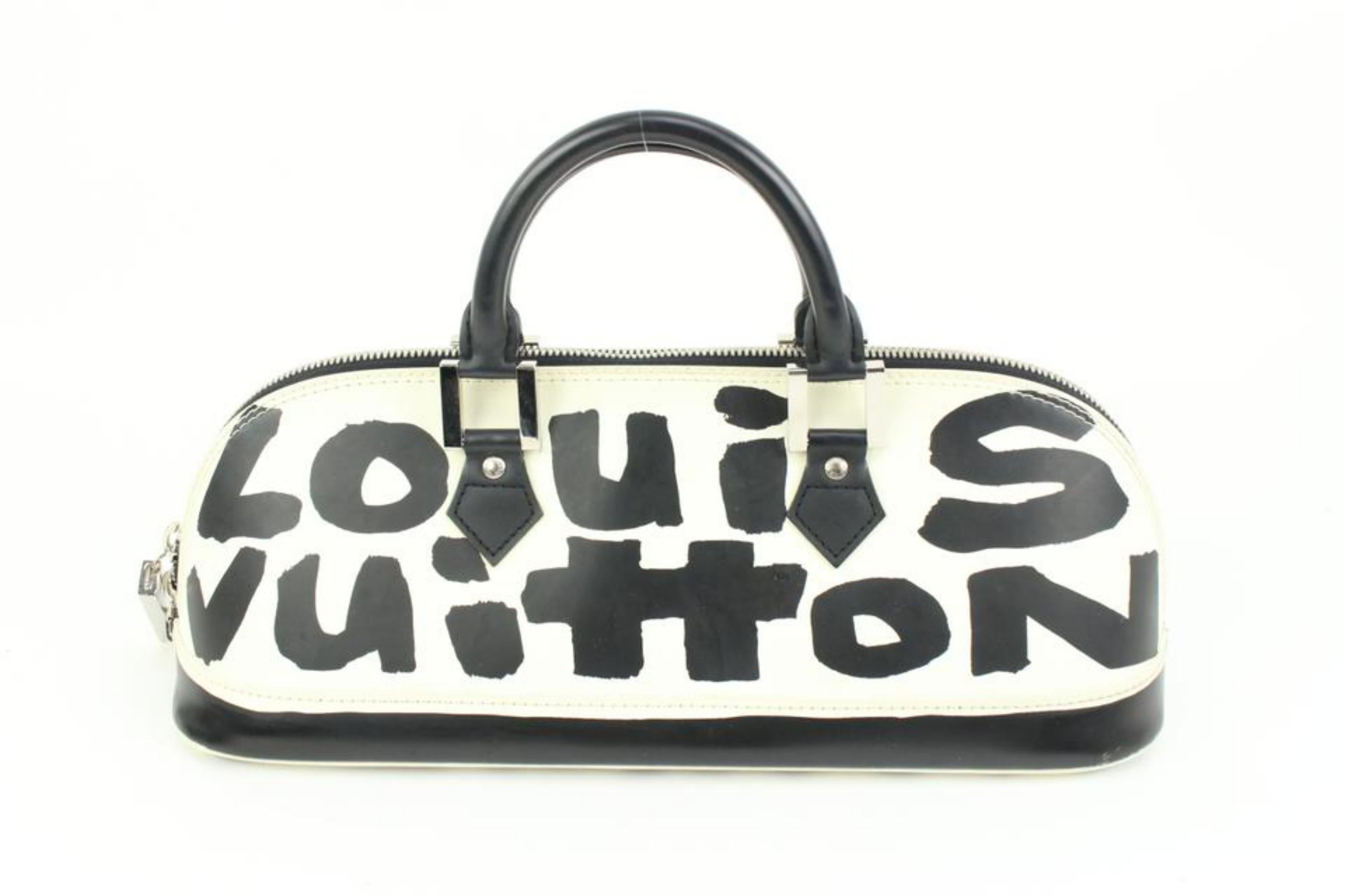 Louis Vuitton  Stephen Sprouse Black Graffiti Alma Long Horizontal 7lk412s For Sale 4