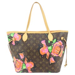 Louis Vuitton Stephen Sprouse Graffiti Monogrammierte Rosen Neverfull MM Tote 9lk310s