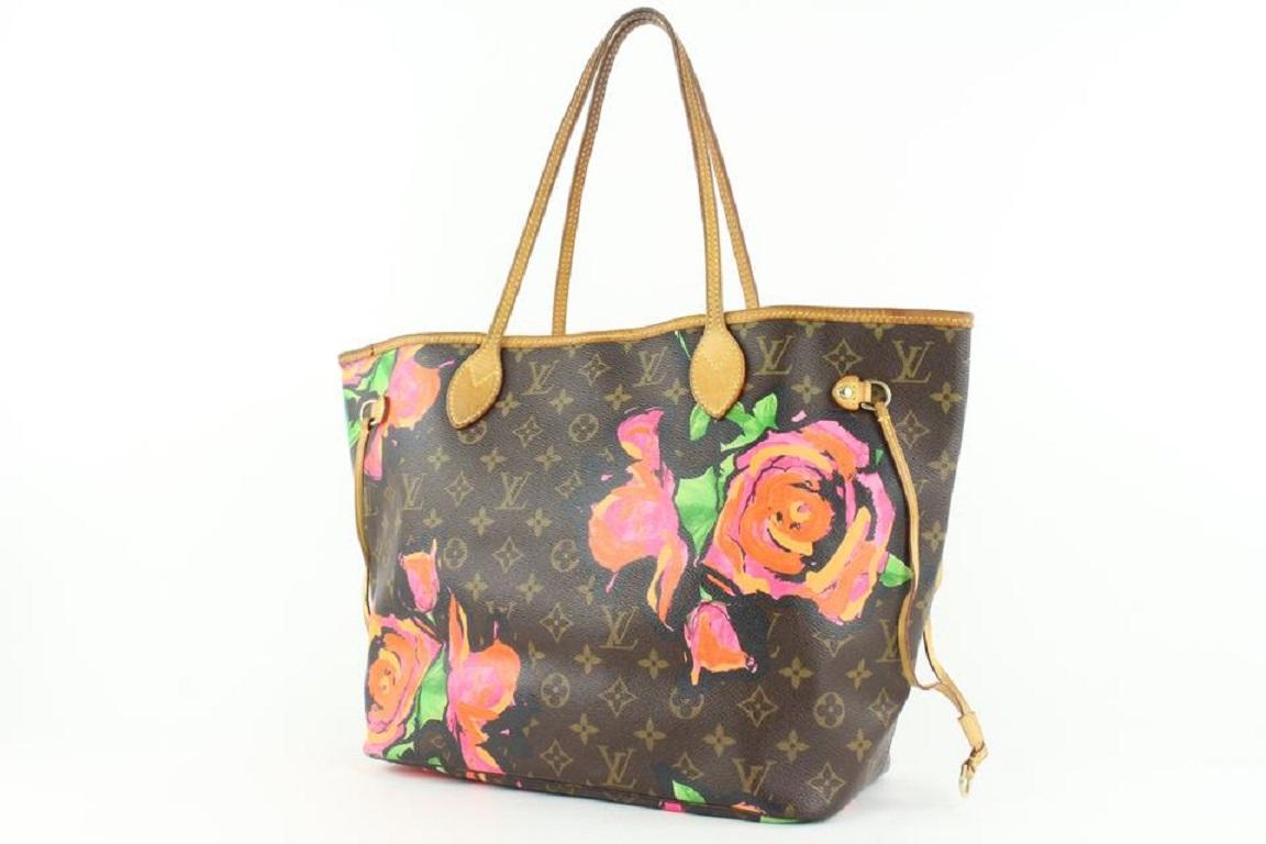 Louis Vuitton Stephen Sprouse Pink Monogram Graffiti Coated Canvas Neverfull GM Gold Hardware, 2009 (Very Good), Pink/Brown Womens Handbag