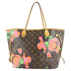 Vintage Louis Vuitton Stephen Sprouse Graffiti Roses Neverfull MM Tote Bag 61lvs423