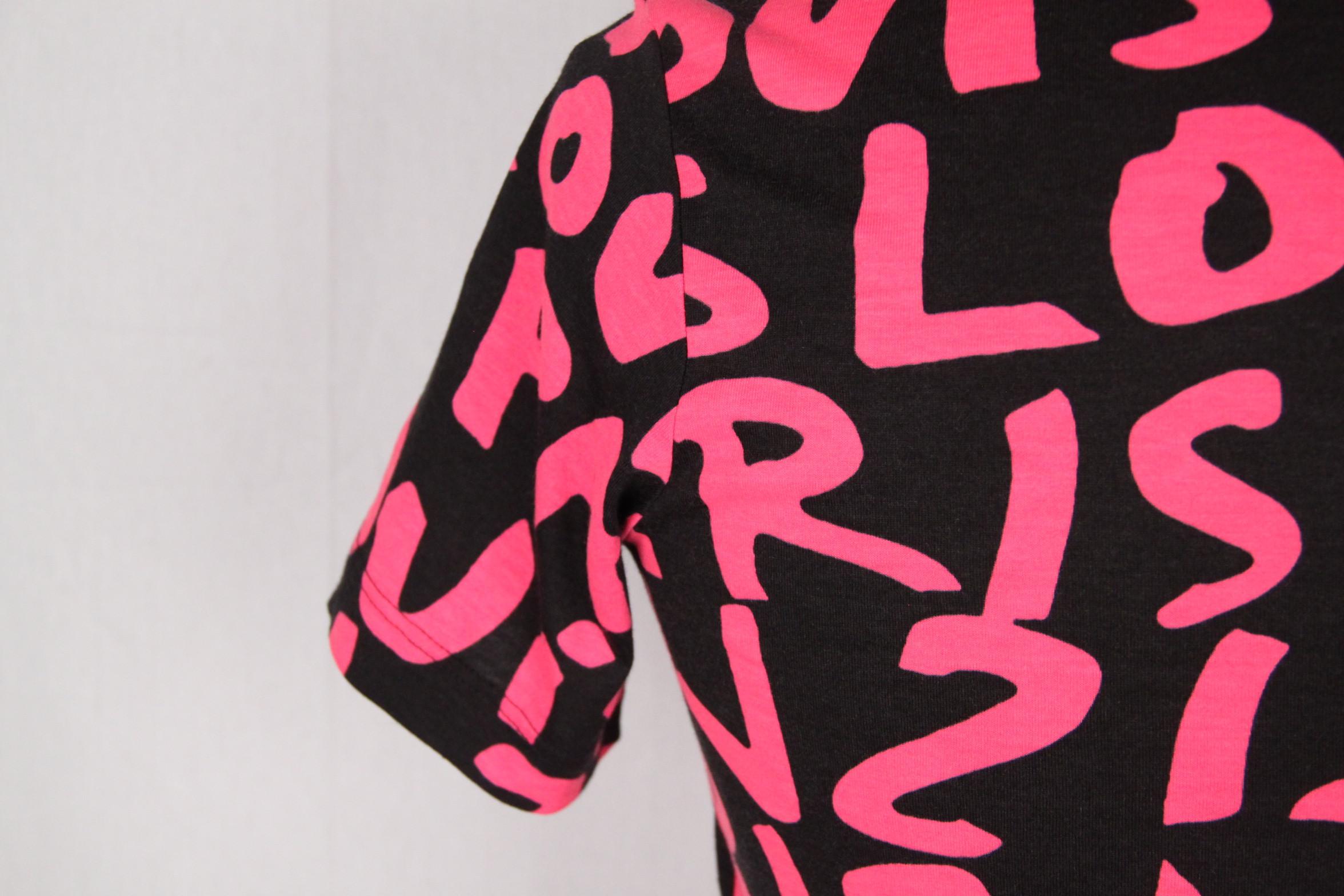  Louis Vuitton Stephen Sprouse Graffiti T-Shirt Black and Fluo Pink XS In Excellent Condition In Rome, Rome