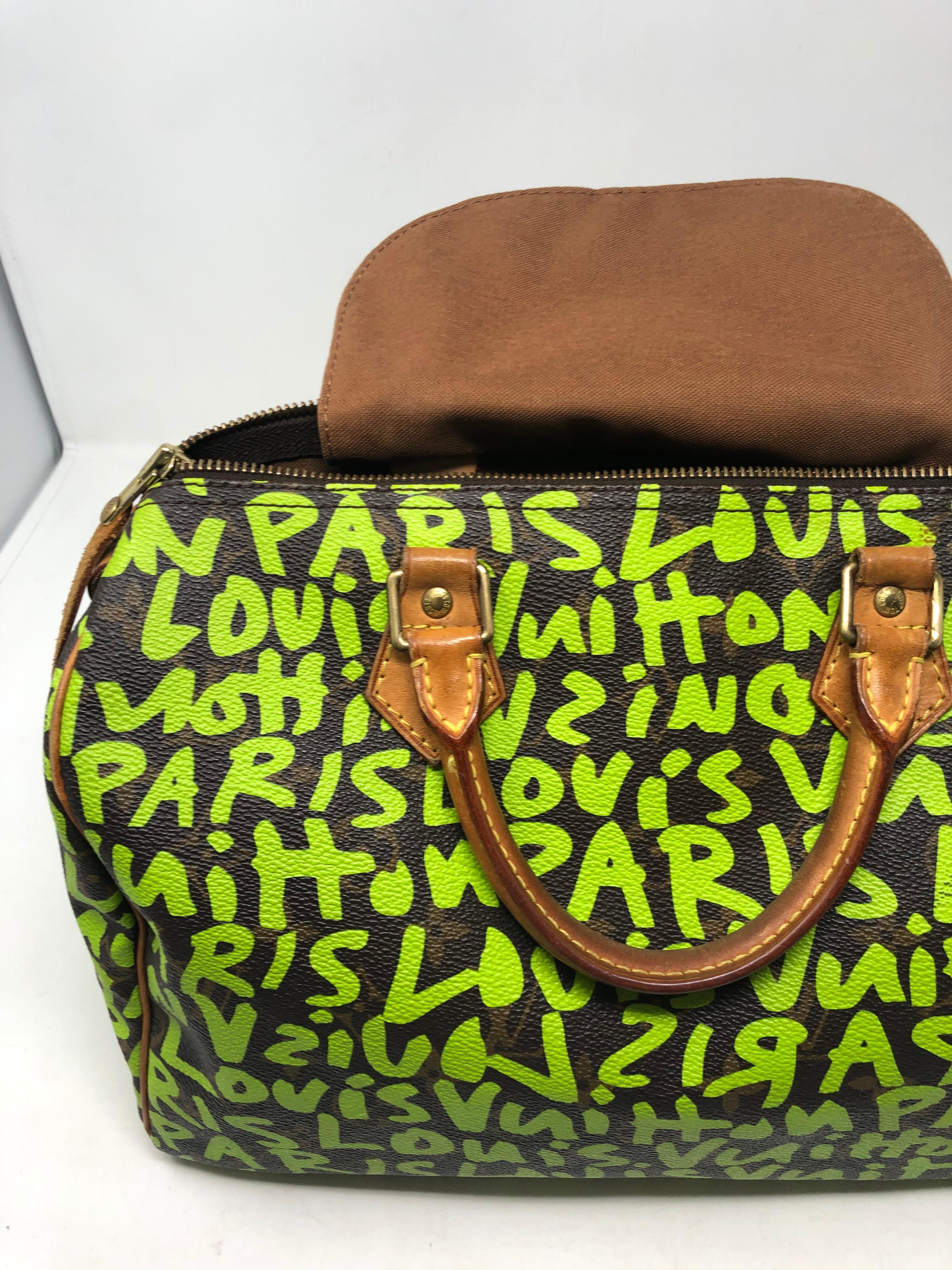 Women's or Men's Louis Vuitton Stephen Sprouse Graffitti Speedy Neon Bag 