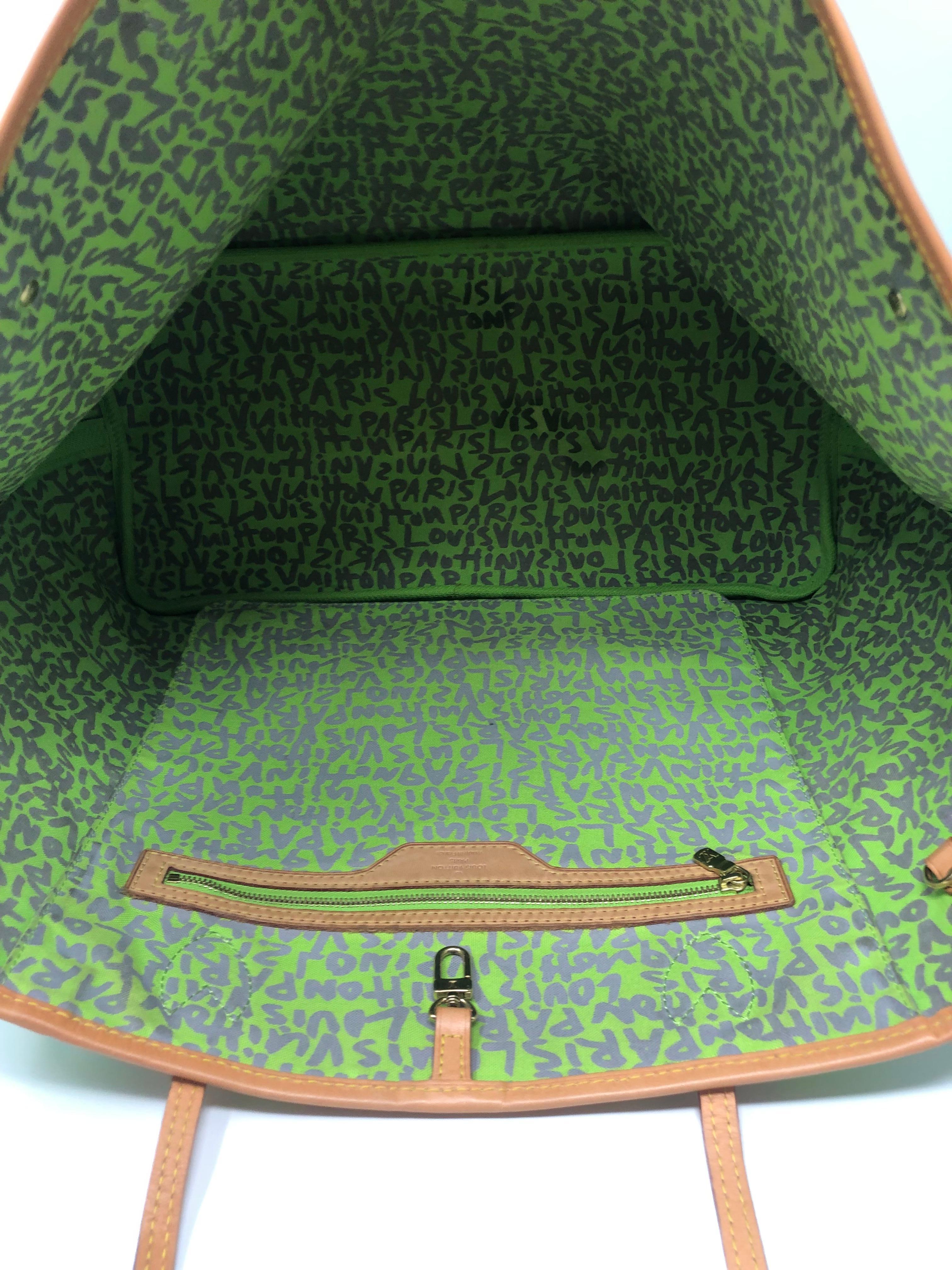 Louis Vuitton Stephen Sprouse Green Graffiti GM In Excellent Condition In Athens, GA