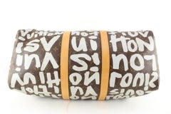 Louis Vuitton Stephen Sprouse Grey Monogram Graffiti Keepall 50 74lu718s