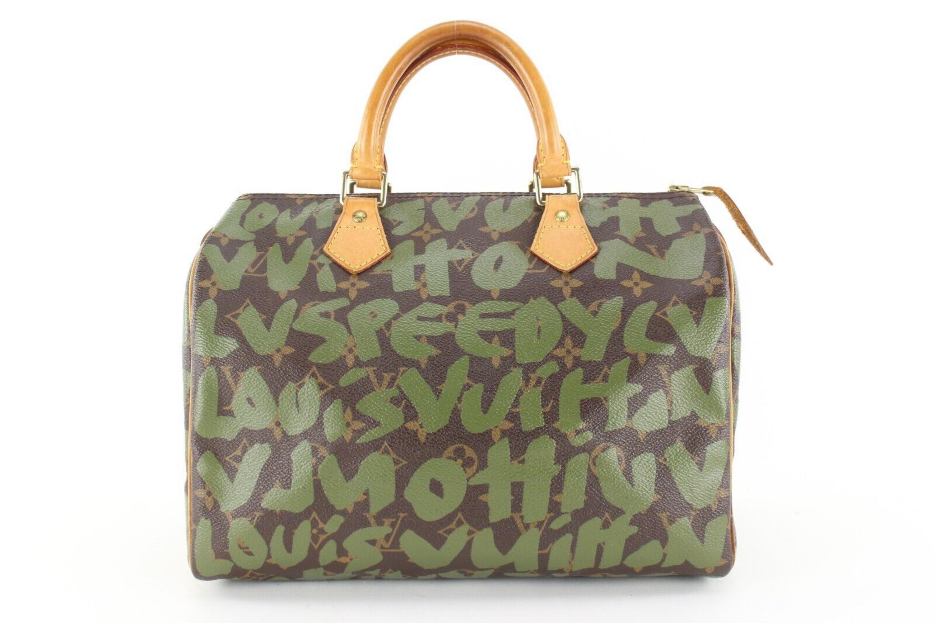 Louis Vuitton Stephen Sprouse Khaki Green Graffiti Speedy 30 Monogram 1LVJ1202 1