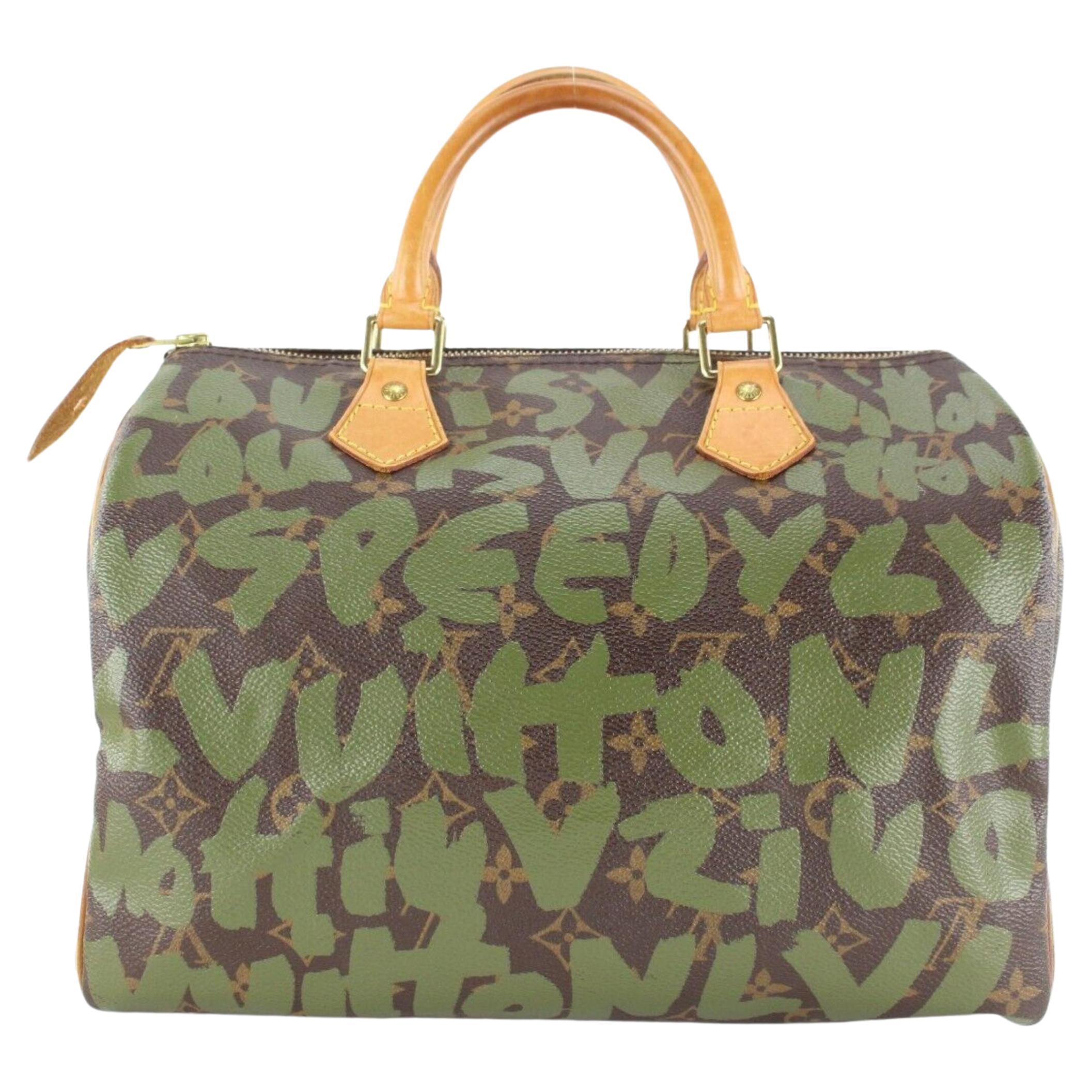 Louis Vuitton Stephen Sprouse Khaki Green Graffiti Speedy 30 Monogram 1LVJ1202