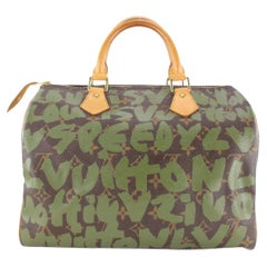 Louis Vuitton Stephen Sprouse Khaki Green Graffiti Speedy 30 Monogram 1LVJ1202