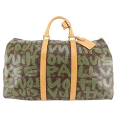 Louis Vuitton Stephen Sprouse sac à main Graffiti vert kaki avec monogramme 64lz817s