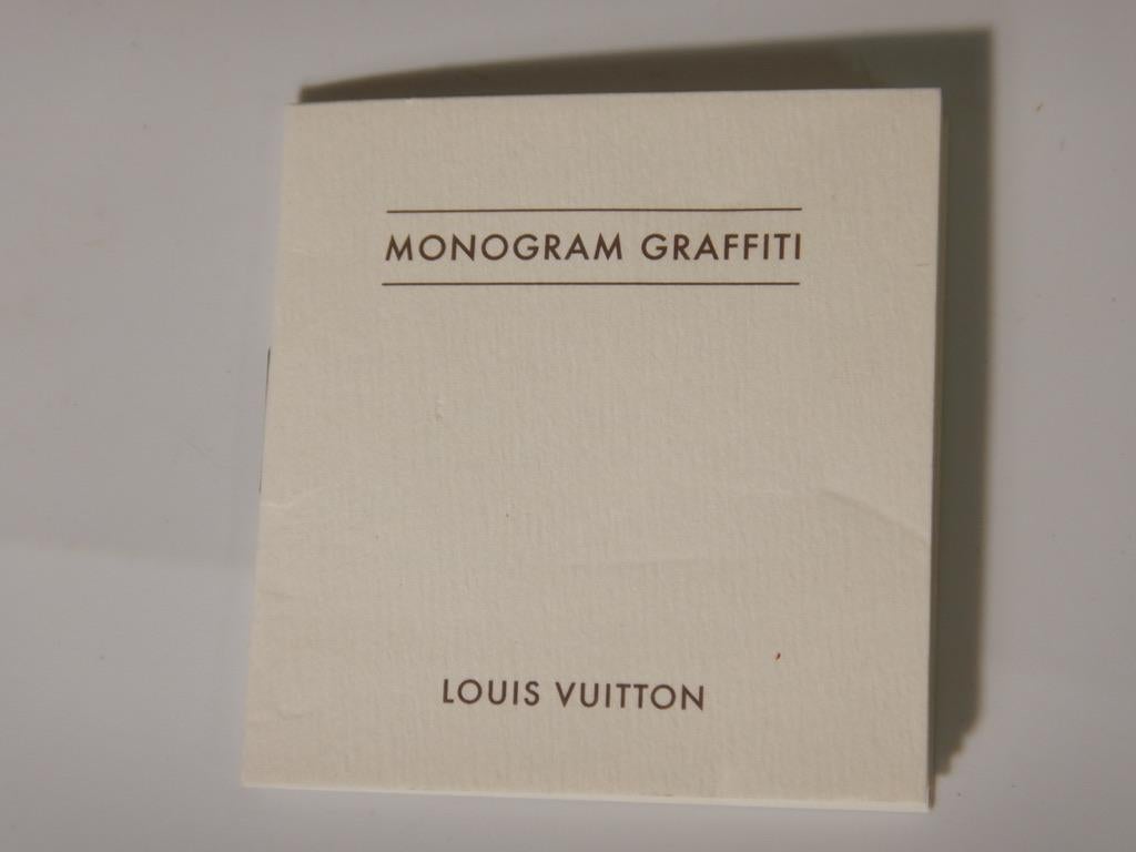 Louis Vuitton - Sac à main « Graffiti Keepall » à monogrammes vert kaki Stephen Sprouse 50  en vente 13