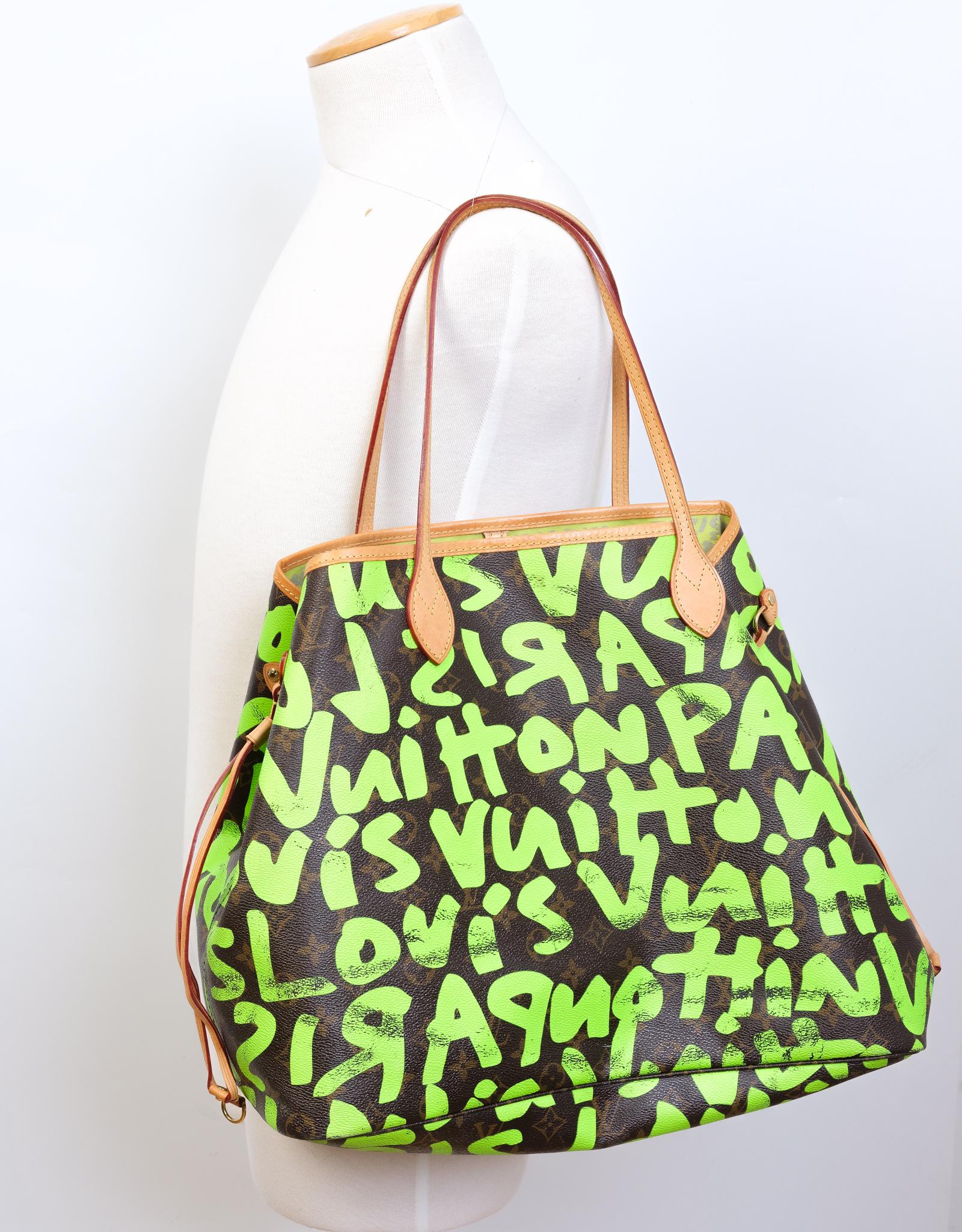 Louis Vuitton Stephen Sprouse Limited Edition Monogram Graffiti Newfull GM Tote  3