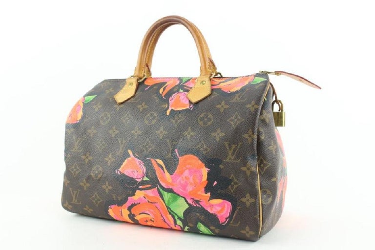 Louis Vuitton Stephen Sprouse Monogram Graffiti Roses Speedy 30 Bag Flower  For Sale at 1stDibs