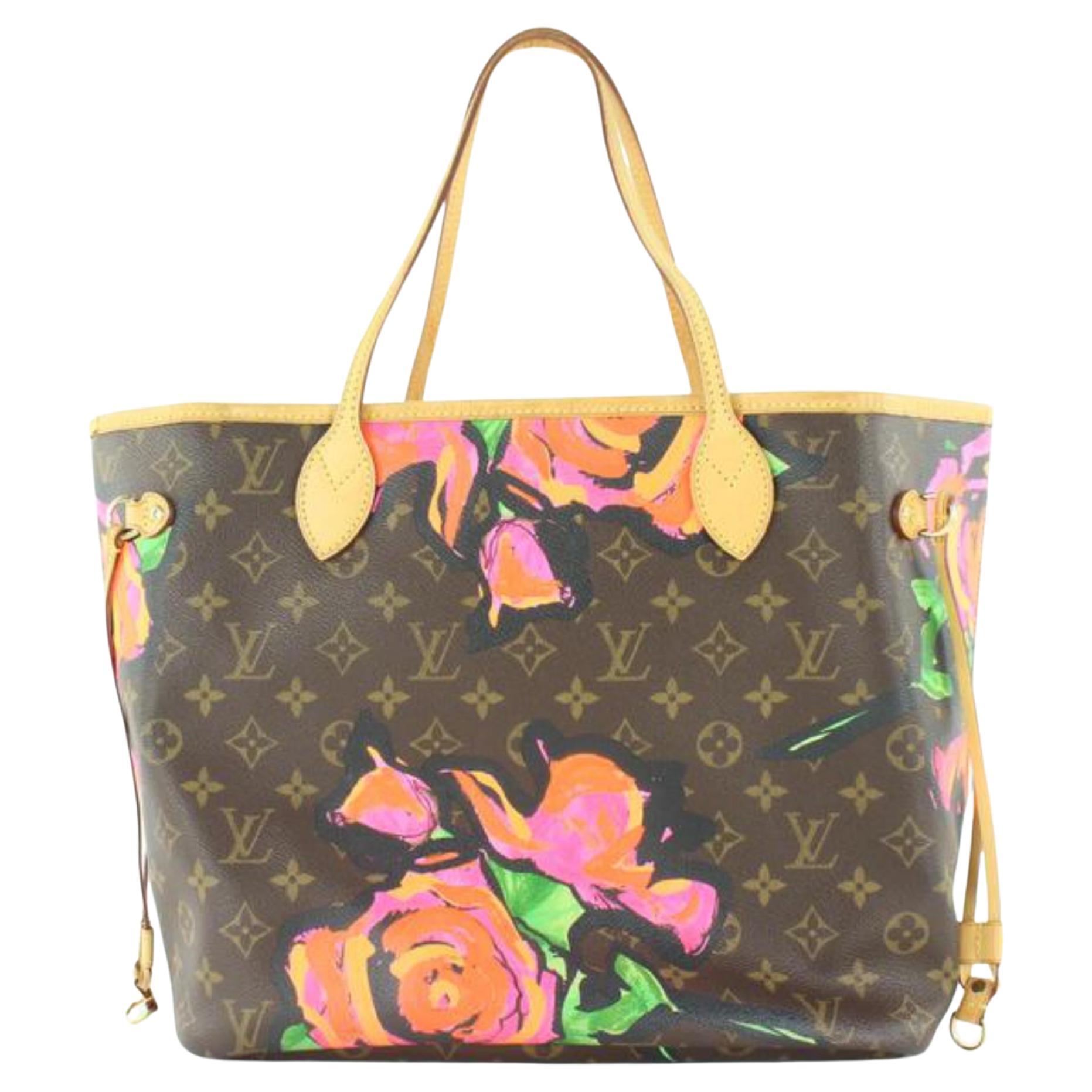 Louis Vuitton Limited Edition Stephen Sprouse Monogram Roses Neverfull MM  Tote at 1stDibs