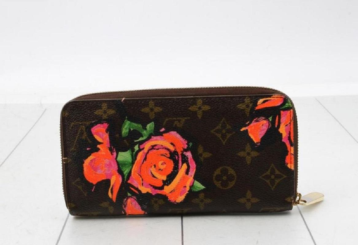 Louis Vuitton Stephen Sprouse Monogram Roses Zippy Wallet Zip Around Flowers 1