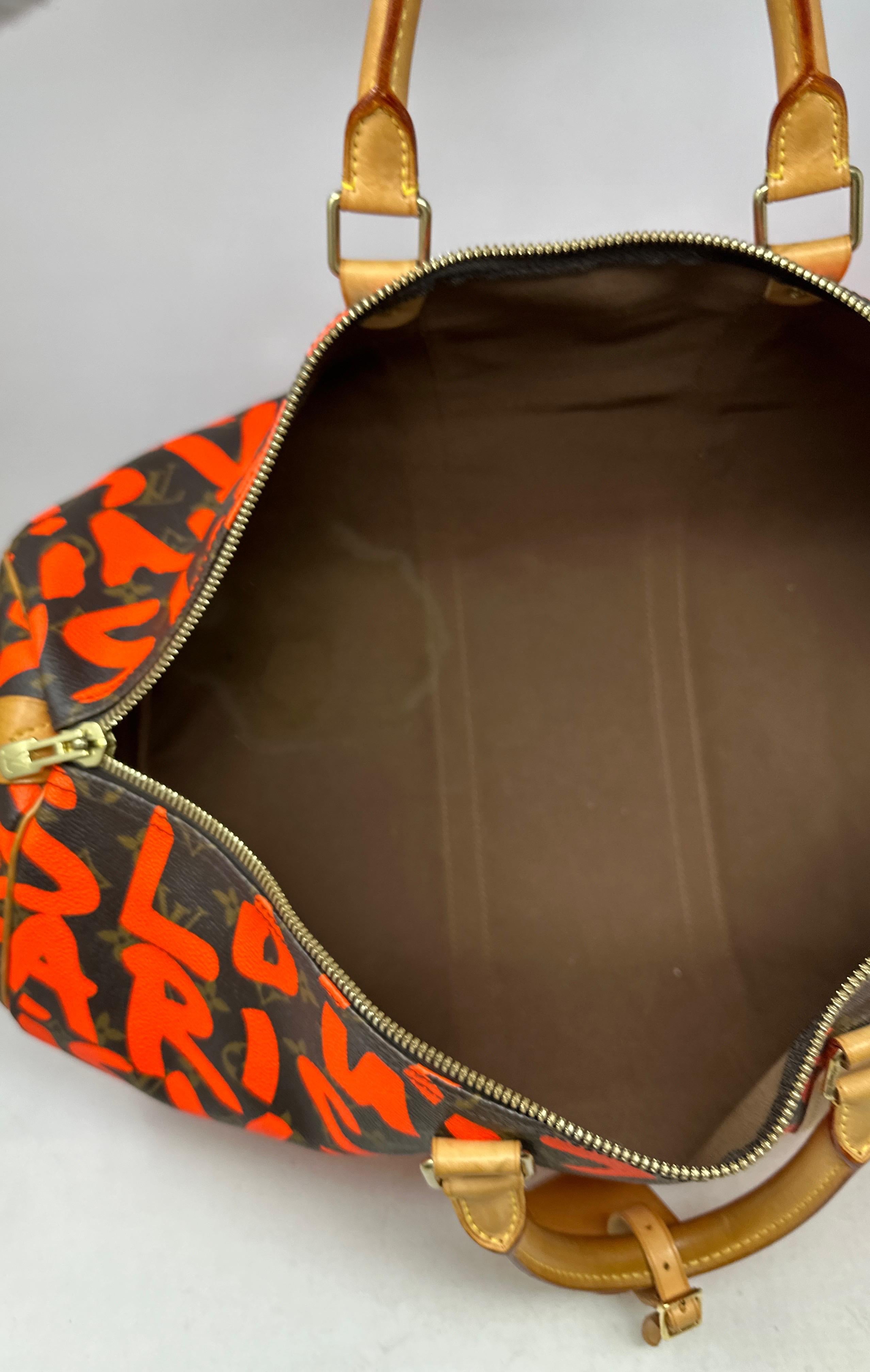 Louis Vuitton Stephen Sprouse Orange Graffiti Keepall 50 Bag 13