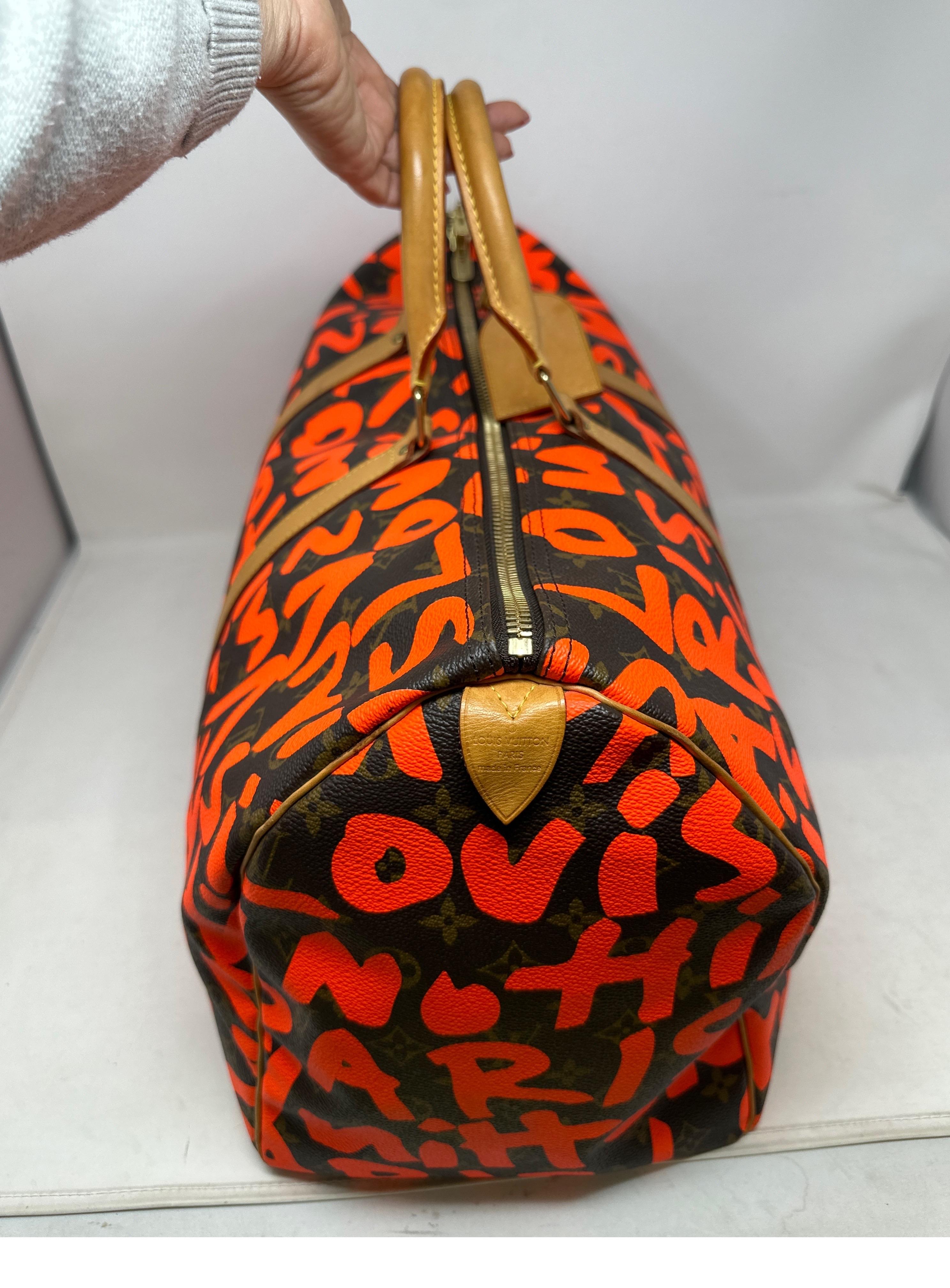 Louis Vuitton Stephen Sprouse Orange Graffiti Keepall 50 Bag  1