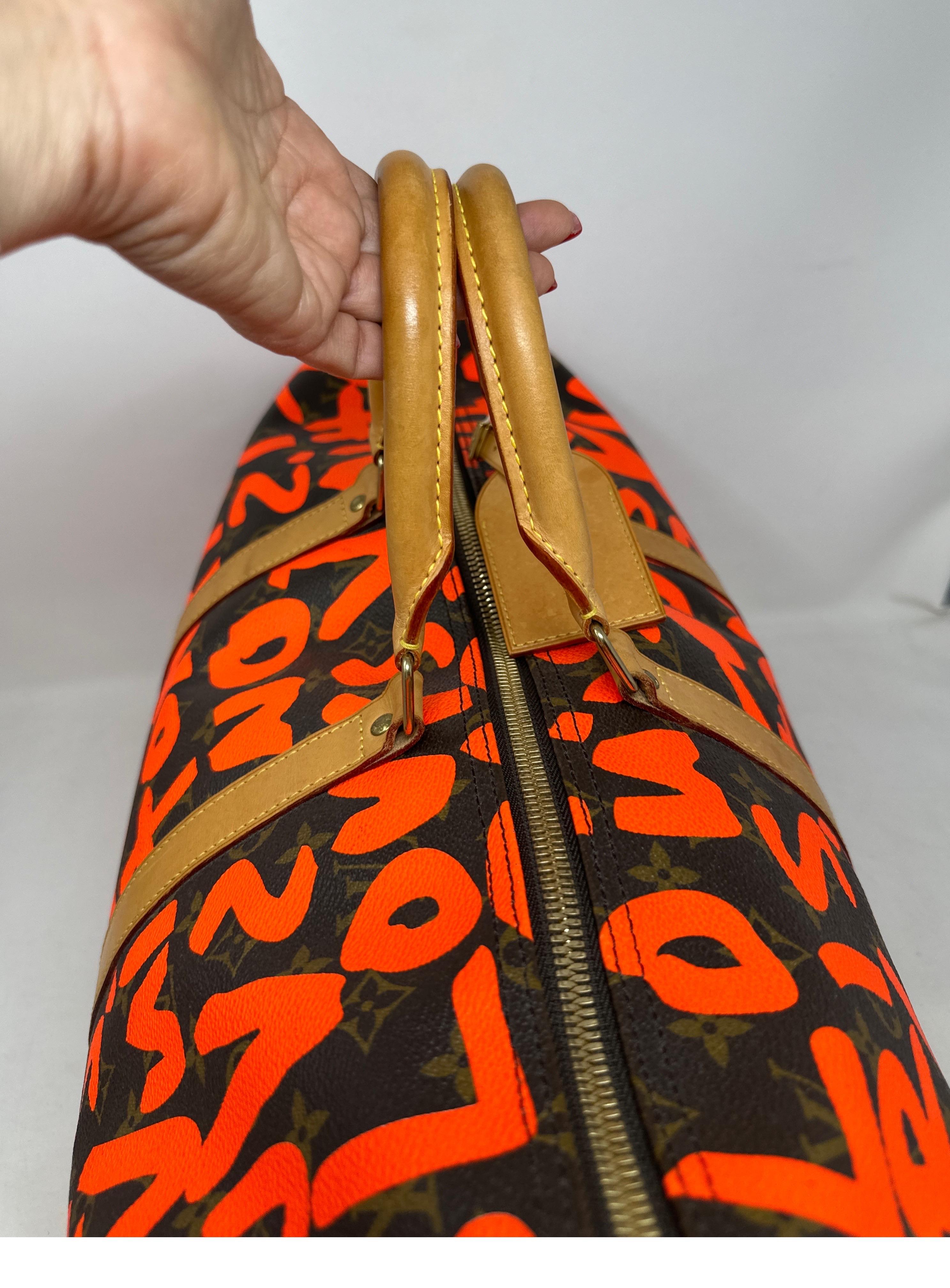 Louis Vuitton Stephen Sprouse Orange Graffiti Keepall 50 Bag  2
