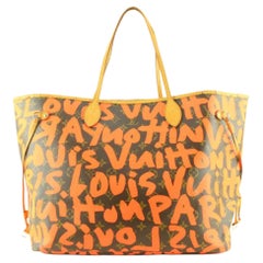 Louis Vuitton Stephen Sprouse Orange Graffiti Neverfull GM Tote Bag 92lu629s