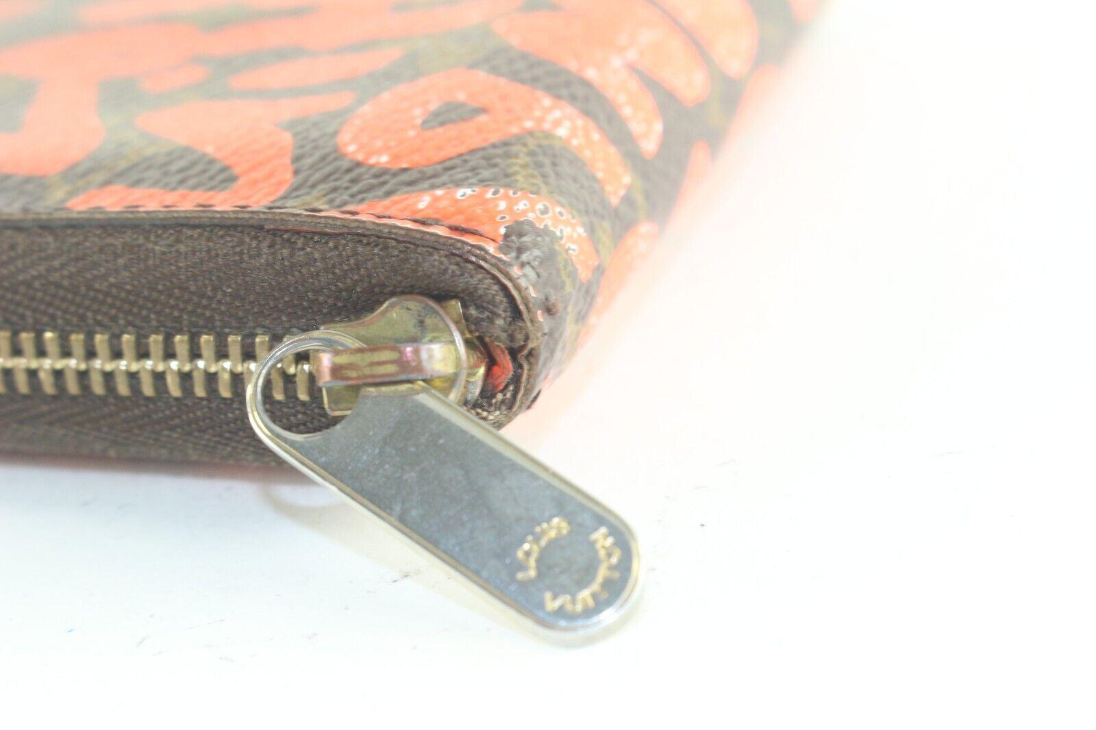 Louis Vuitton Stephen Sprouse Orange Graffiti Zippy Coin Wallet 5LK720K For Sale 3