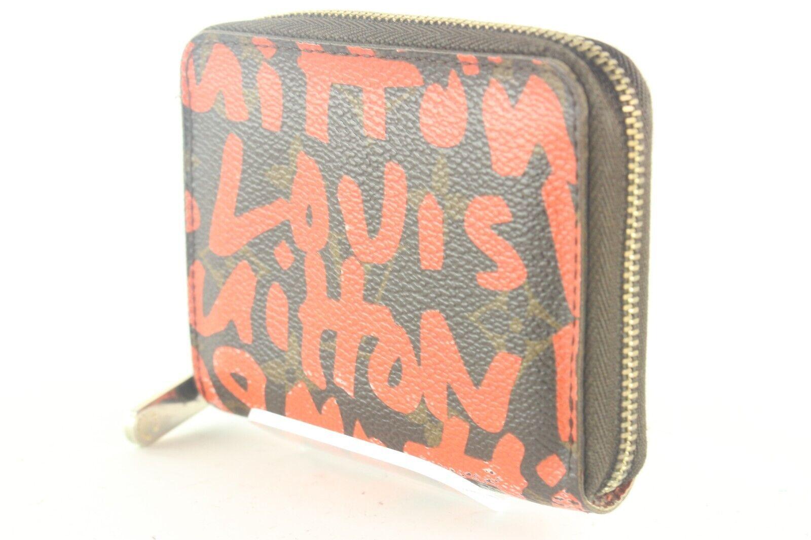 Louis Vuitton Stephen Sprouse Orange Graffiti Zippy Coin Wallet 5LK720K For Sale 5