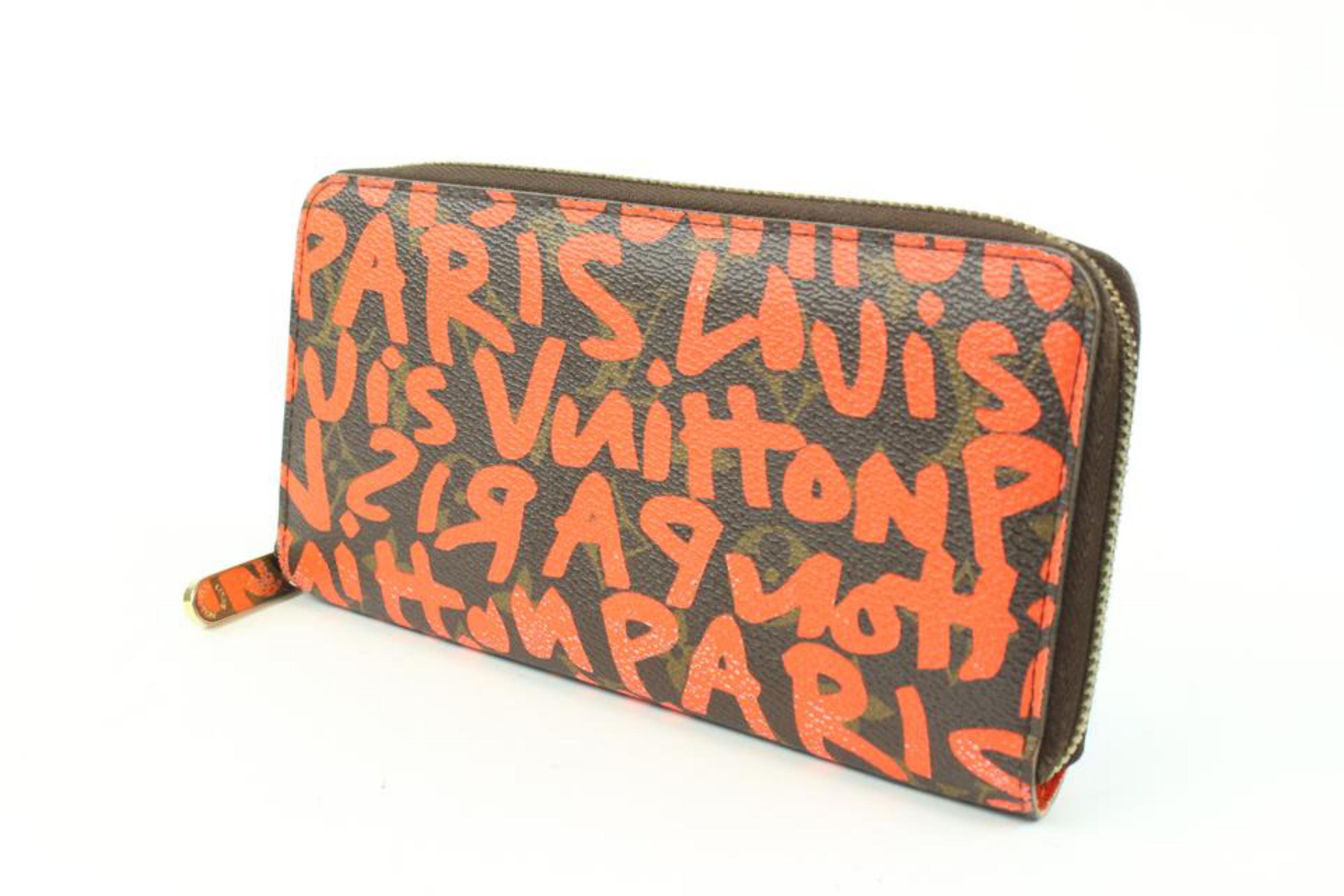 Women's Louis Vuitton Stephen Sprouse Orange Graffiti Zippy Wallet Long Zip Around 118lv For Sale