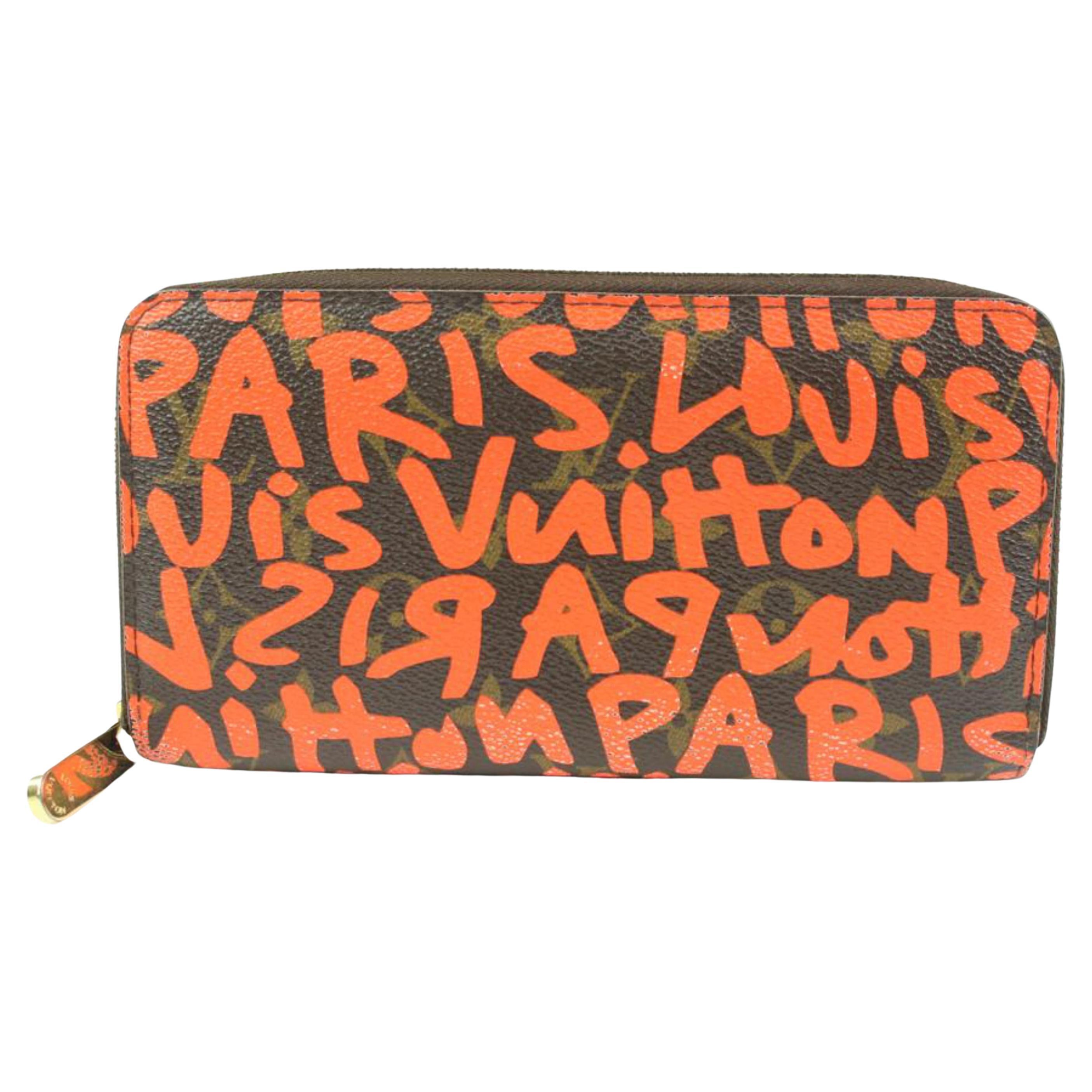 Louis Vuitton Stephen Sprouse Orange Graffiti Zippy Wallet Long Zip Around 118lv