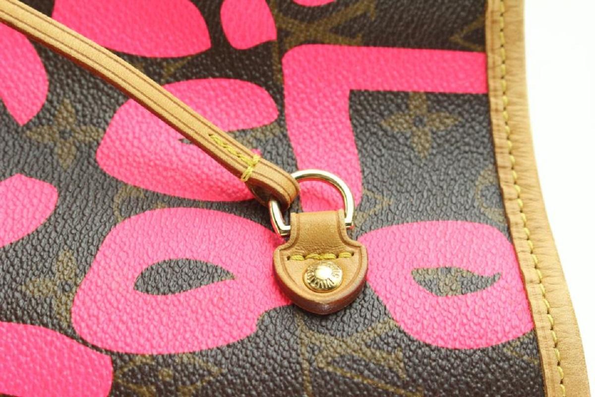 Louis Vuitton Stephen Sprouse Pink Graffiti Monogram Neverfull GM Tote Bag 6