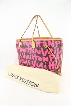 Louis Vuitton Stephen Sprouse Pink Graffiti Monogram Neverfull GM Tote Bag
