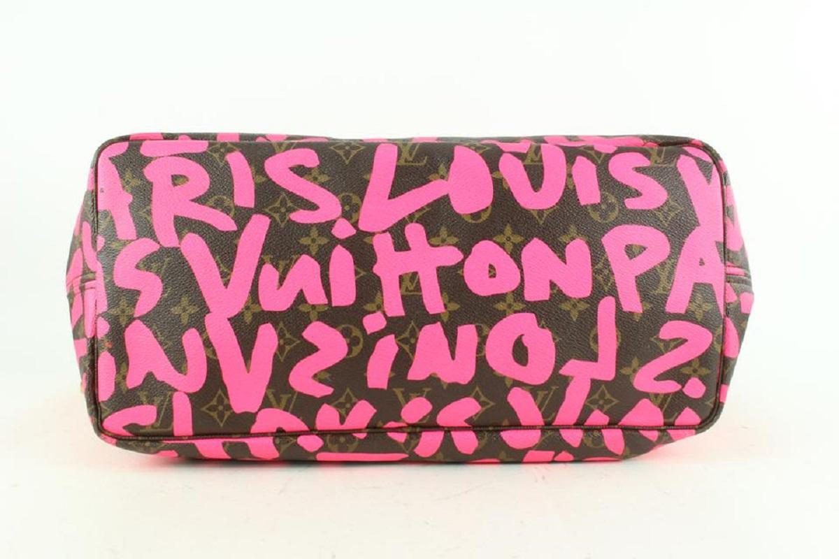 Louis Vuitton Stephen Sprouse Pink Graffiti Monogram Neverfull GM Tote Bag 2