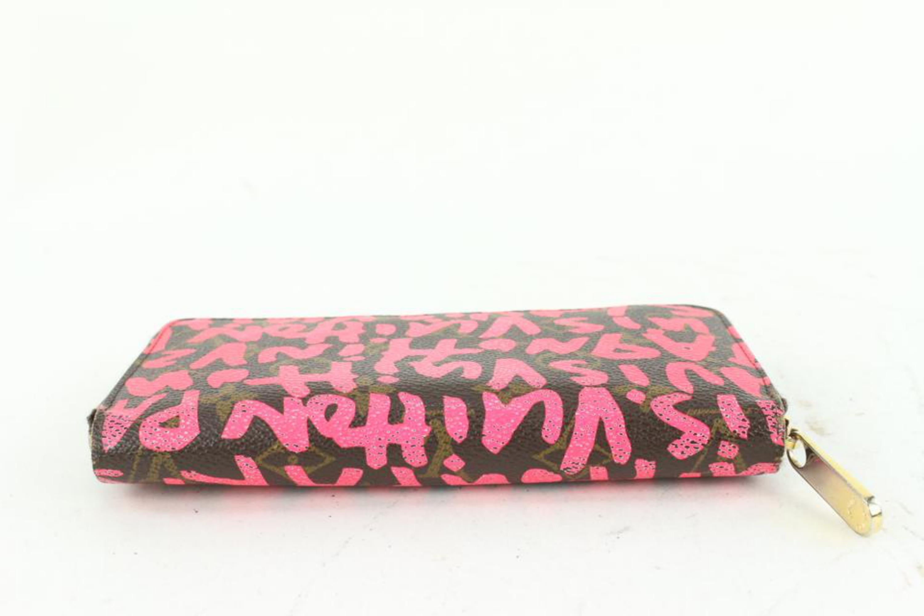 Louis Vuitton Stephen Sprouse Pink Monogram Graffiti Zippy Wallet Long Zip 4VL41 3