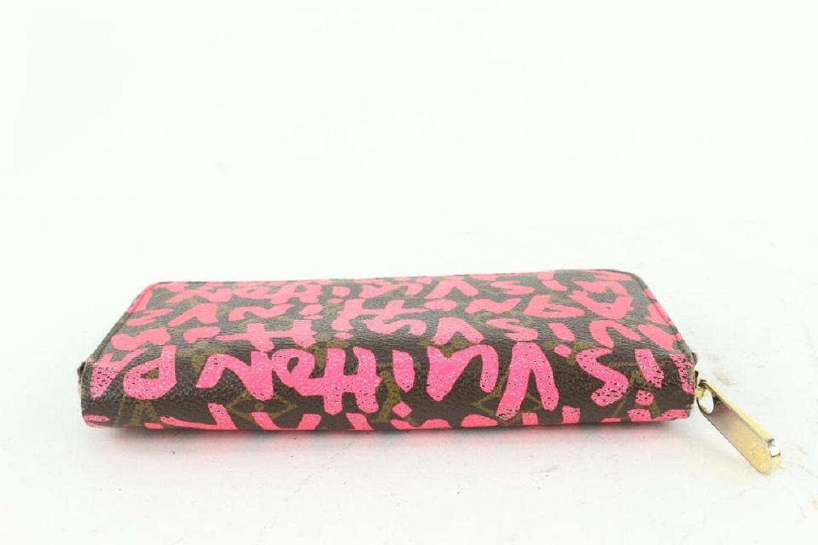 Louis Vuitton Stephen Sprouse Pink Monogram Graffiti Zippy Wallet Long Zip 3