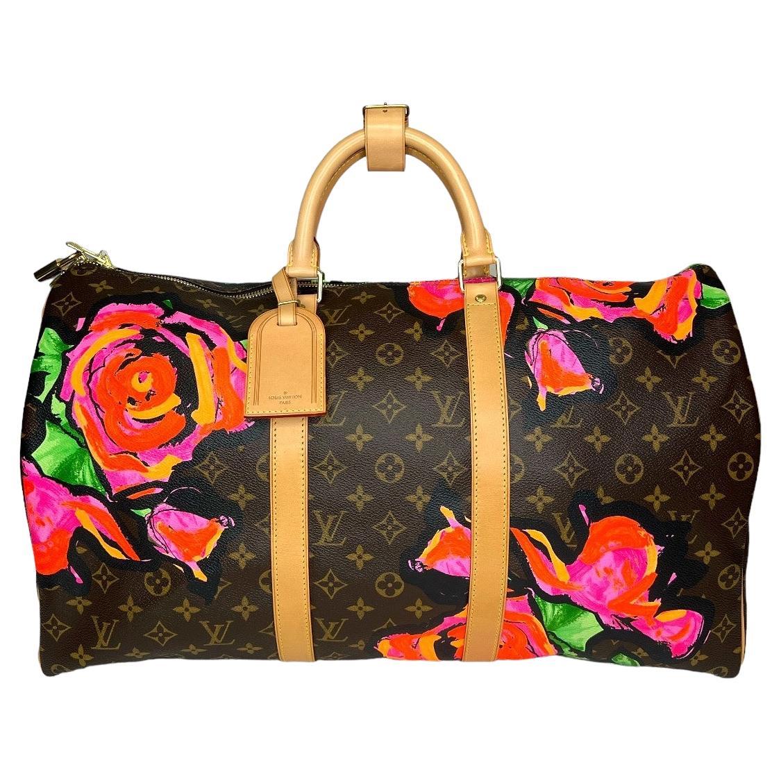 Louis Vuitton Stephen Sprouse Rose Monogram Keepall 50 For Sale
