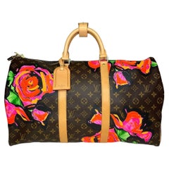 Used Louis Vuitton Stephen Sprouse Rose Monogram Keepall 50