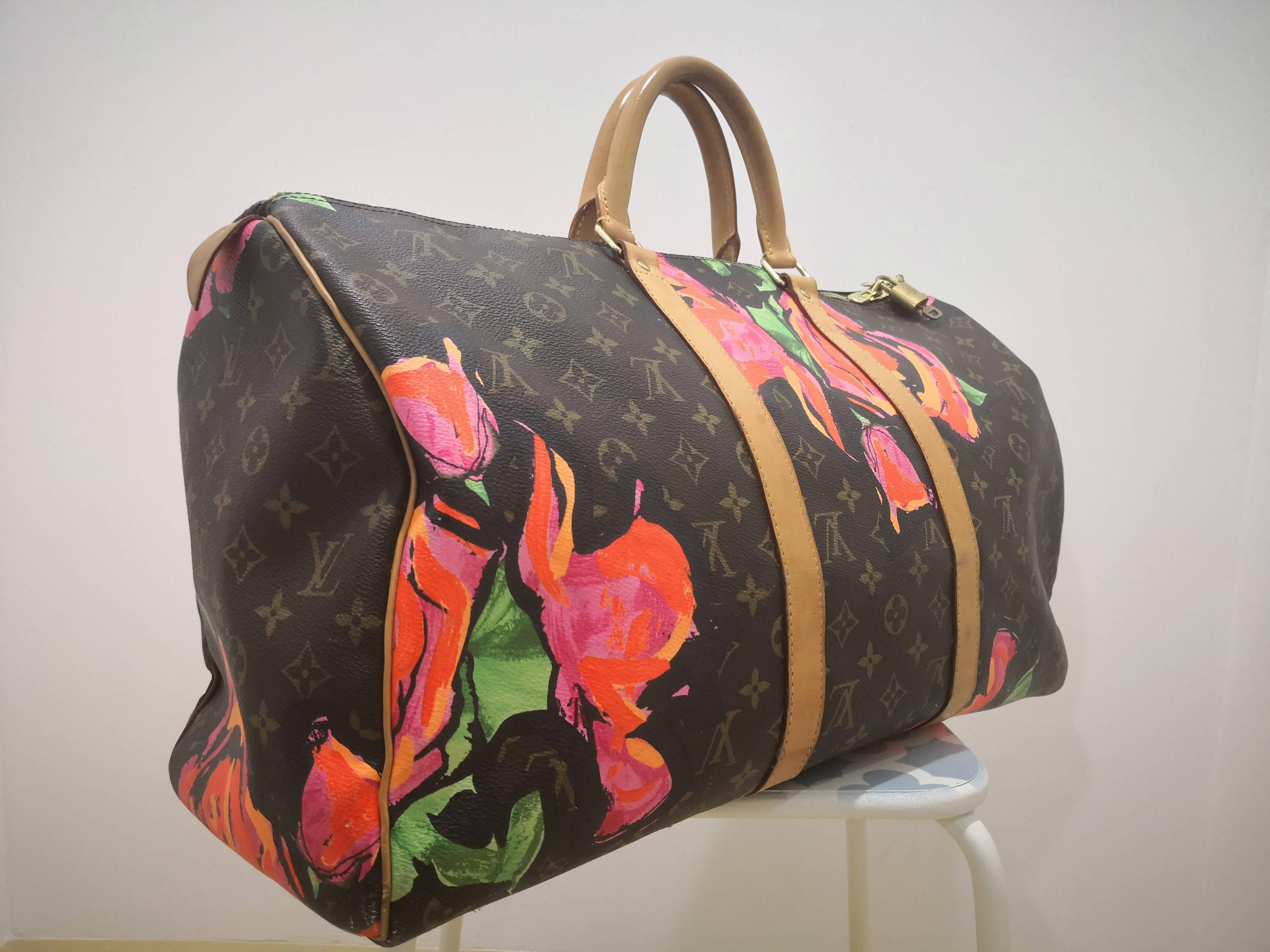 Louis Vuitton Stephen Sprouse Roses Keepall 50 8