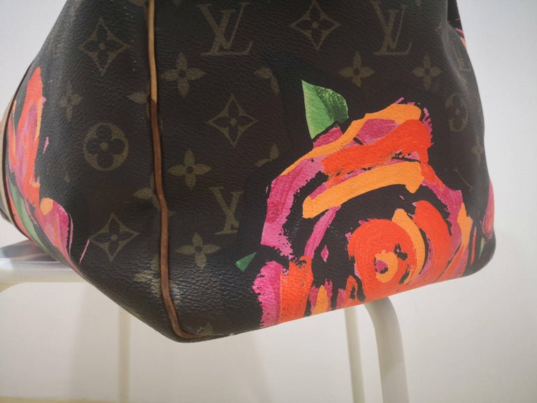 Louis Vuitton Keepall 50 Stephen Sprouse Roses Monogram Logo