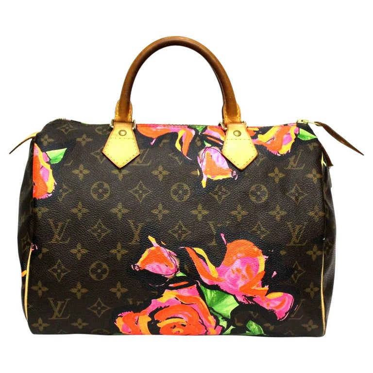 Louis Vuitton Stephen Sprouse Roses Speedy 30 Bag For Sale at 1stDibs  louis  vuitton bag with roses, damier ebene luggage tag, louis vuitton speedy roses
