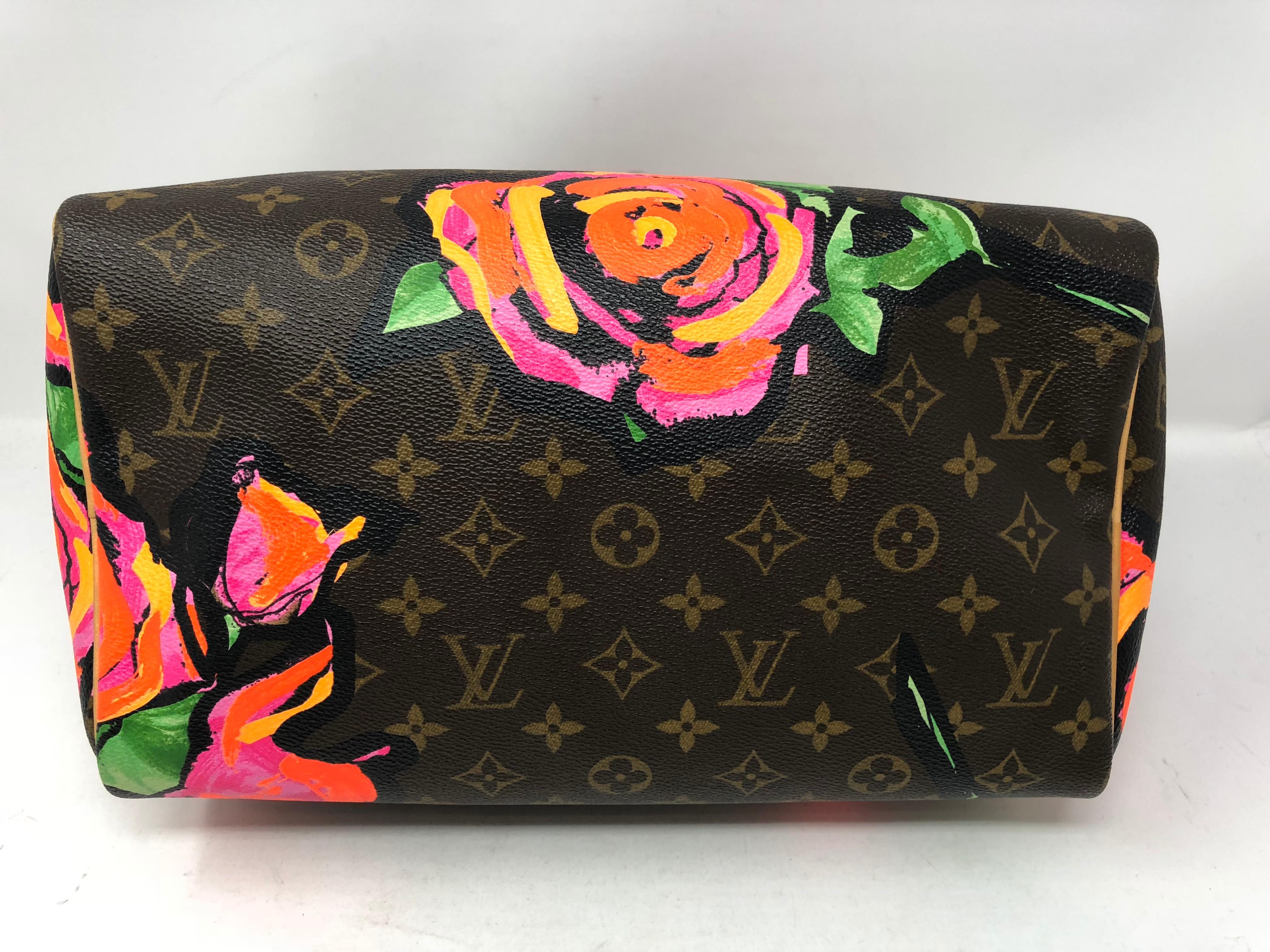 Louis Vuitton Stephen Sprouse Roses Speedy 30 In Good Condition In Athens, GA