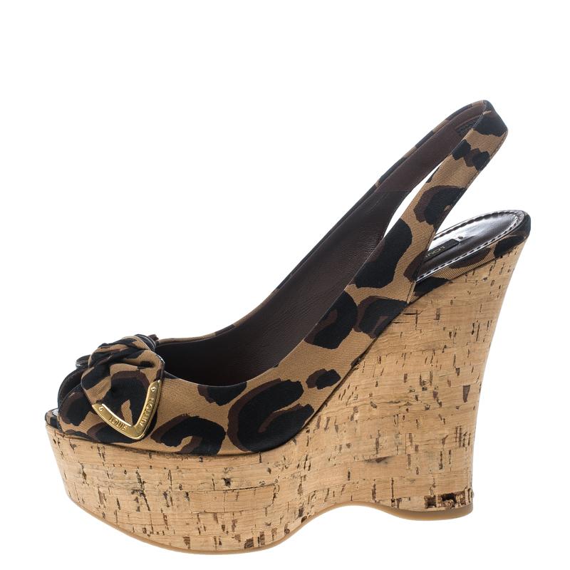 Louis Vuitton Stephen Sprouse Savanna Platform Slingback Wedge Sandals Size 37 In Good Condition In Dubai, Al Qouz 2