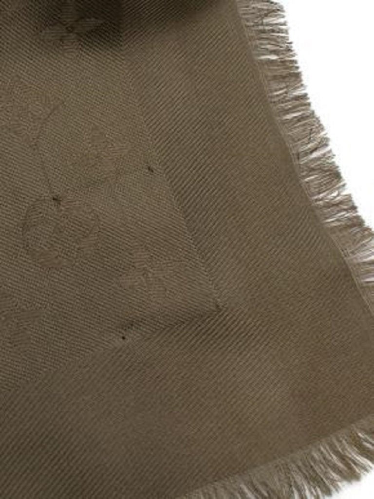Louis Vuitton Monogram Shine Shawl Brown - For Sale on 1stDibs