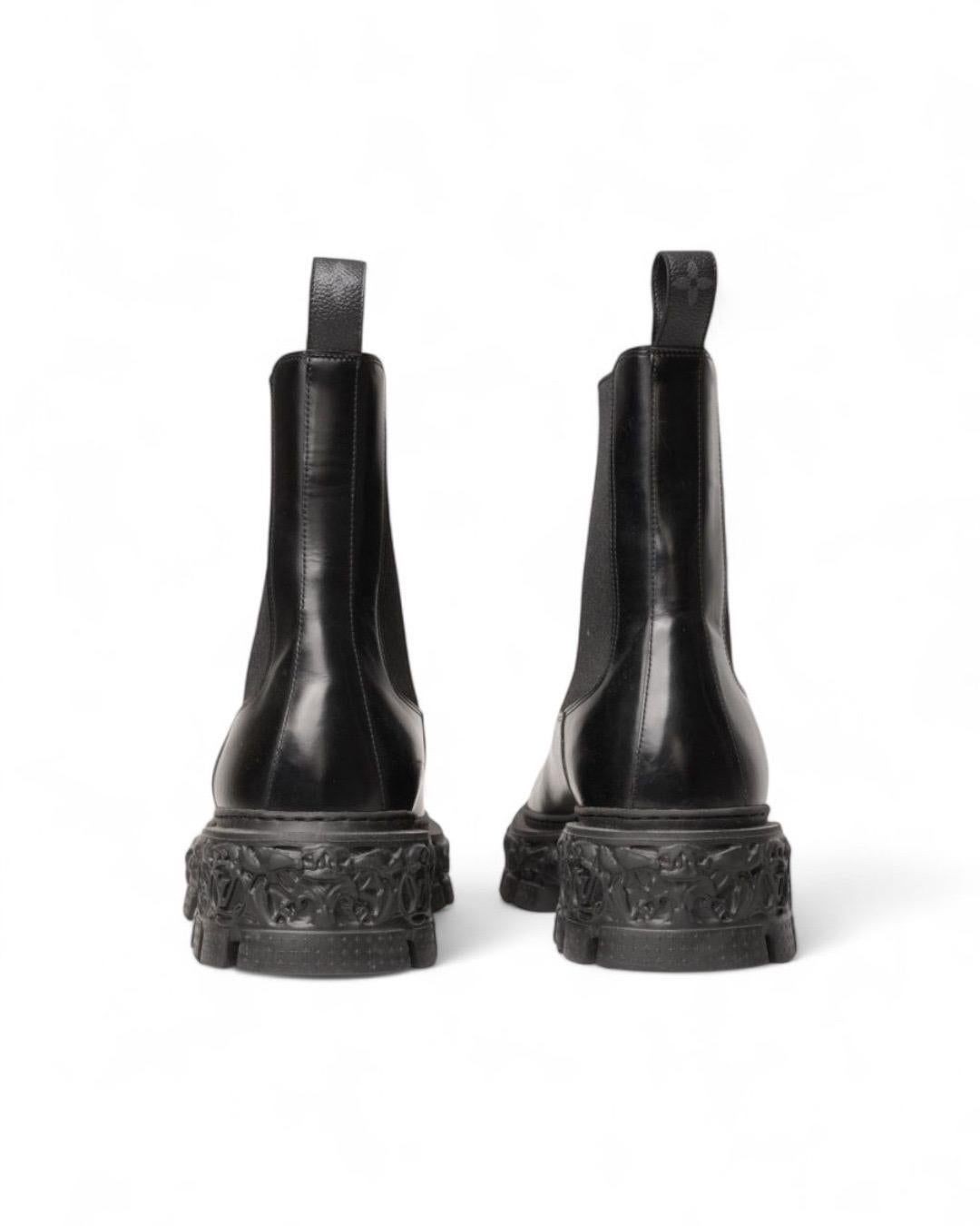 Louis Vuitton Stivaletto Chelsea Barock Nero Herren im Angebot