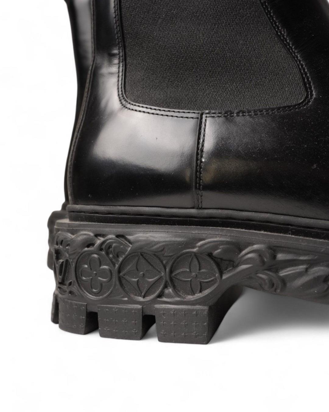 Louis Vuitton Stivaletto Chelsea Barock Nero im Angebot 1