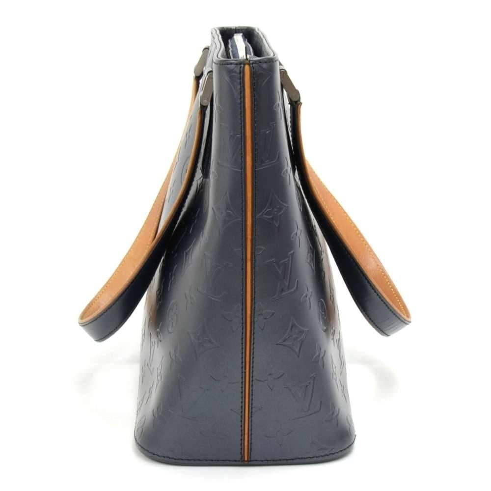 Black Louis Vuitton Stockton Navy Monogram Matt Leather Shoulder Bag 