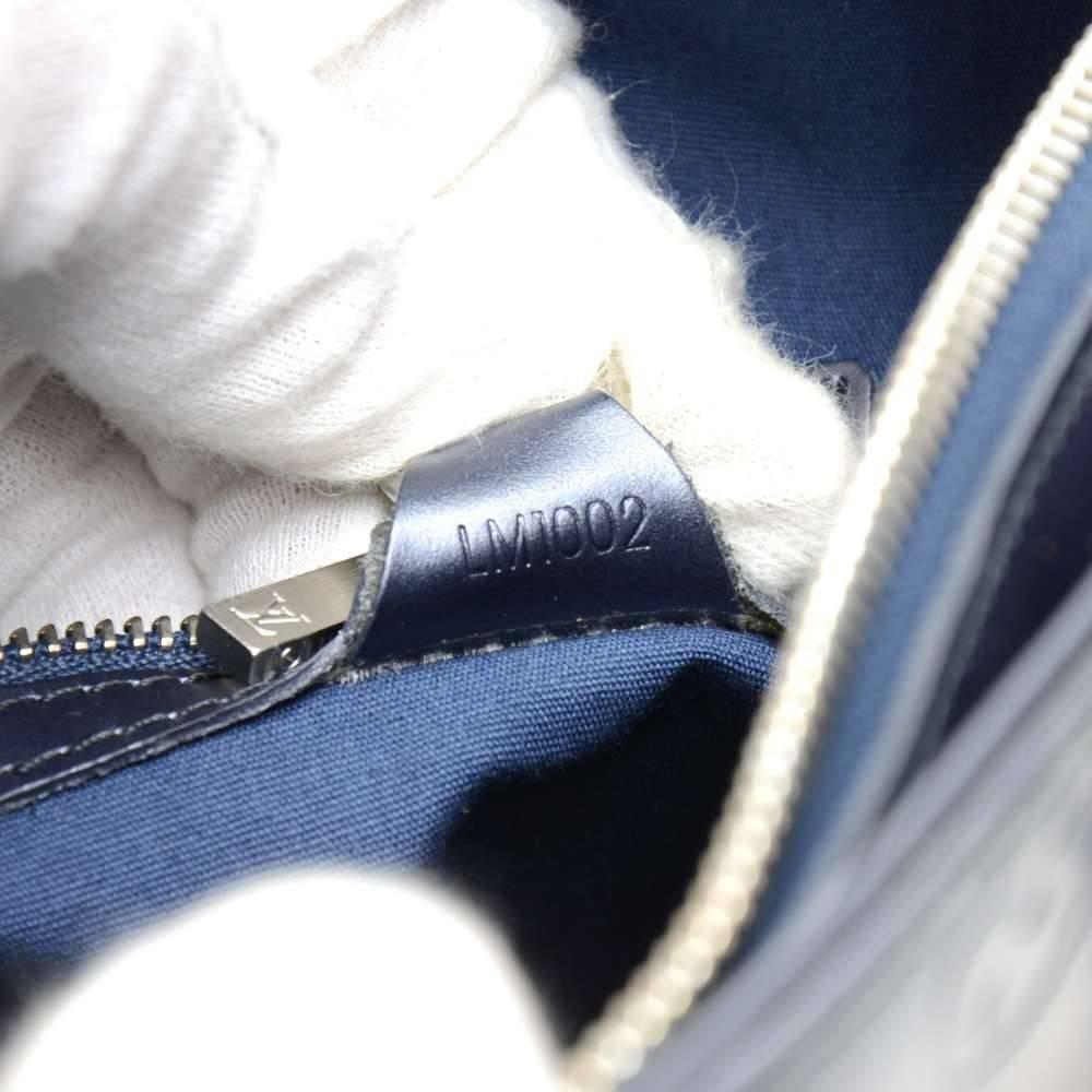 Louis Vuitton Stockton Navy Monogram Matt Leather Shoulder Bag  2