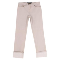 Louis Vuitton Stone Wool Twill Jeans - US 0