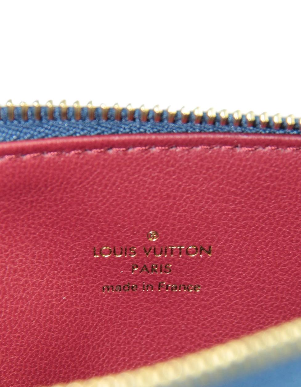 Louis Vuitton Storm Blue Leather Embossed Monogram Coussin PM Bag 3